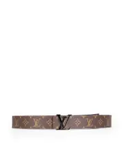 Brown Monogram Reversible Belt