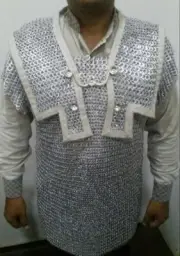 Roman Armor Lorica Hamata Riveted Chainmail Aluminum Chain mail Shirt LARP SCA