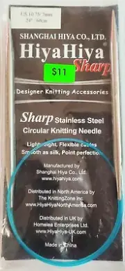 HiyaHiya Hiya Hiya Circular Stainless SHARP Knitting Needles Assorted Sizes
