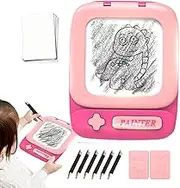 Writing Board for Kids,Cartoon Drawing Board Graffiti Rubbing Doodle Pad - Shape Puzzle Educational Toy Learning Writing Tablet for Birthday