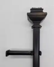 Irving Square 1" Adjustable Curtain Rod - Venetian Gold, Adjusts from 36" to 72"