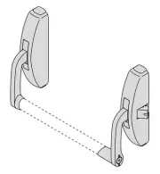 Panic exit device 59301 rim version with central locking Cisa PRESTIGE