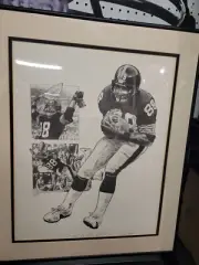 CHOICE Pittsburgh Steelers artist signed Lithograph sketch Offense Greats 16x20