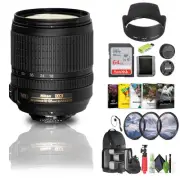 Nikon AF-S DX NIKKOR 18-105mm f/3.5-5.6G ED VR Lens (2179) + 64GB Memory Card -