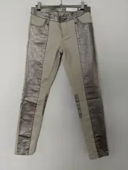 Sass & Bide sz 27 Metallic Panel Time Warp Jeans NEW W Tags