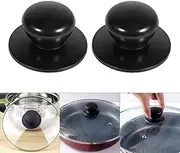 2Pcs Saucepan Lid Knobs,Cooker Pan Pot Kettle Cover Handle Knob, Kitchen Universal Casserole Glass Lid Pot Knob,Cookwares Replacement