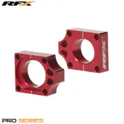 RFX Pro Rear Axle Adjuster Blocks (Red) - Honda CRF250/450