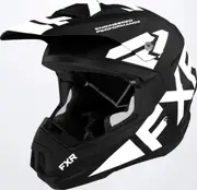 FXR Torque Team Snowmobile Helmet, black-white, Size 2XL for Men Black White