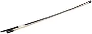 4/4 Violin Fiddle Bow Carbon Round Stick Ebony Frog White Horsehair Well D Violin Brown