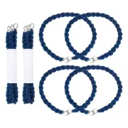7 7/8 Inch Elastic Boot Bands Straps with Hooks 8Pcs Elastic Garter Straps Blue