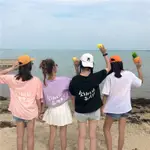 多人5閨蜜裝三四人姐妹裝韓版女學生短袖T恤抖音夏季宿舍服裝上衣