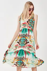 San Flamingo Dress--CUR-CT5072-48