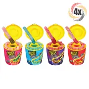 4x Packs New Juicy Drop Gummy Dip 'N Stix Chewy Sticks & Sour Gel Candy 3.4oz