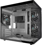 Case,270° Panoramic Tempered Glass Panel Gaming PC Case,3 Fans Pre-Insta