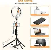 LETSCOM 10.2 inch Selfie Ring Light with Tripod Camera Ring light and remote