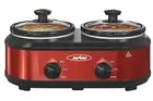 Double Slow Cooker - 2.5 Qt Dual Pot Buffet Server, Adjustable Temp, Stainless S