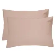 Bambury French Flax Linen Tea Rose Pillowcase Pair