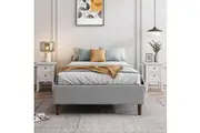 DREAMO Bed Base Light Grey Single