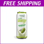 Refreshing 100% Pure Soursop Juice, No Added Sugar - 24-Pack for Healthy Living
