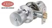 Lockwood 530 Series Entrance Set Knob Satin Chrome Fire Rated KD