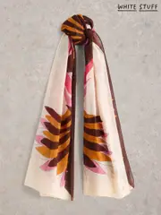 White Stuff White Sundance Bird Printed Scarf (H15758) | $67