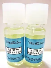 Bath Body Works White Barn RENEW REFRESH Home Fragrance Oil, NEW x 2