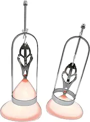 Nipple Clamps Sex Pleasure Women BDSM Nipple Toy Adjustable Nipple Clamp Metal Nipple Clips for Women Non Piercing Beginner Nipplerings Clip& Clitoris Pressure Breast Clamps Adult Sex Toys& Games