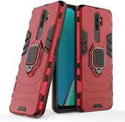 Case for Oppo A9 2020/A5 2020/A11X,Hybrid Heavy Duty Protection Shockproof Defender Kickstand Armor Case Cover,Red