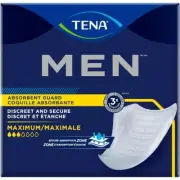 TENA Incontinence Guards for Men 48 Count Maximum Triple Protection Absorbency