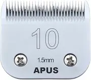 [APUS] Replacement 10# 1.5mm A5 Blade Dog Grooming Clipper, 1/8 Inch Cut Length Made of High Carbon Steel and Ceramic Edge Compatible with ANDIS/WAHL/Oster A5 Clippers.