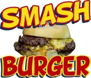 Smash Burger DECAL B Food Truck Concession Sticker (Choose size)