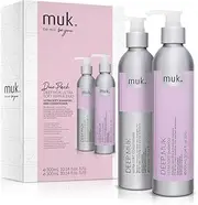 MUK. Deep muk Ultra Soft Repair Shampoo and Conditioner Duo - Hydrating Shampoo and Conditioner Set for All Hair Types - Nourishing, Detangling & Frizz Control Shampoo and Conditioner Pack, 300ml Each