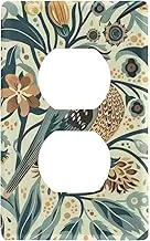 Quail Portray 1900s Soft Duck Yellow Light Blue Decorative light plates switch covers cute light switch wall plate cover tapa para interruptor de luz 4.53" x 2.76" Toggle Switch