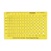 Diamond Size Calculator Round Angle View Jewellery Templates Drafting Tools Jewellery Designing Stencils