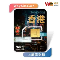 在飛比找momo購物網優惠-【威訊WaySim】香港/澳門 4G高速 吃到飽網卡 3天(
