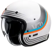 V31 Byron White Grey MC27 Open Face Helmet