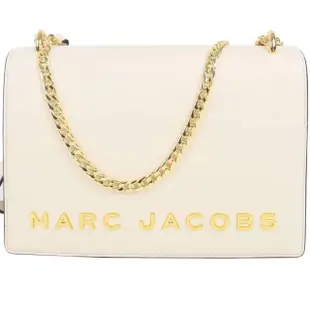 【MARC BY MARC JACOBS】DOUBLE TAKE米白皮革斜背包