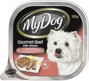 My Dog Wet Dog Food Gourmet Beef with Cheese, 100 g (Pack of 12)