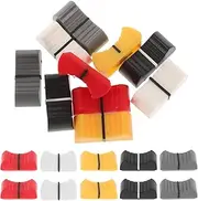 Kisangel 50pcs Replacement Knobs for Console Slider Controllers Durable Mixing Console Caps Vibrant Colors Compatible with Potentiometer Knobs for Seamless Audio Experience