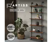 Artiss Wall Shelf Display Shelf Bookshelf Industrial DIY Pipe Shelf Rustic