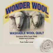 Australian Made Wool Duvet | Doona | Quilt | Cotton Cover | Wonder Wool | Double