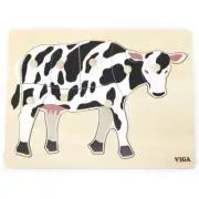 Cow Wooden Knob Puzzle