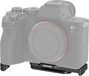 NEEWER A7 IV A7R IV A7R V A7S III Camera Baseplate, Bottom Mount Plate with Arca Type QR Base, 1/4" & 3/8" Threads, Cold Shoe, Compatible with Sony Alpha DJI RS2 RSC2 RS3 Pro Gimbal, CA004B