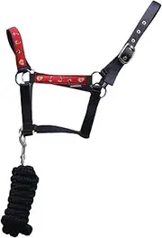 Thelwell Collection Balancing Act Head Collar & Lead Rope (UK Size: Shetland) (Red/Navy)