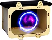 Home Theatre Projector, Hologram Projector Phone – Hologram Clock Projector Wooden Phone – Hologram Clock Telephone, Mobile Smartphone Hologram for Interaction with Cartoons