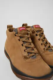 Peu Pista GORE-TEX Brown Nubuck and Textile Ankle Boots for Women