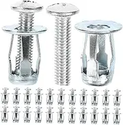 HEALLILY 25 Sets Set Nut Point Nut Insert Clinching Garage Door Sensor Decking Insoles Screws Plugs Thread Inserts for Drill Petal Nuts Small Cage Bolt Silver Galvanized Carbon Steel