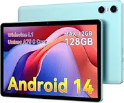 SVITOO Android 14 Tablets, 10 Inch Tablet, P10 Tablet 12GB RAM+128GB ROM(TF 1TB), Unisoc A75 8 Core CPU, Widevine L1, 1280x800 IPS HD Touch Screen, 6000mAh, Three Cameras, BT 5.0, WiFi
