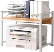 Printer Shelf Printer Stand Printer Rack 2 Tier Printer Stand Office Desktop Printer Table Manmade Board Steel Frame Printer Rack Home Storage Rack Printer Holder Printer Shelves (Color : B, Size :