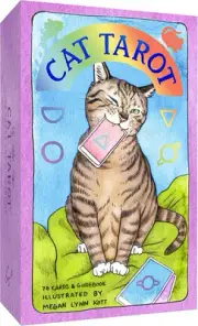 Pawsome Cat Tarot Deck with 78 Cards & Guidebook by Megan Lynn Kott 2019 NIB